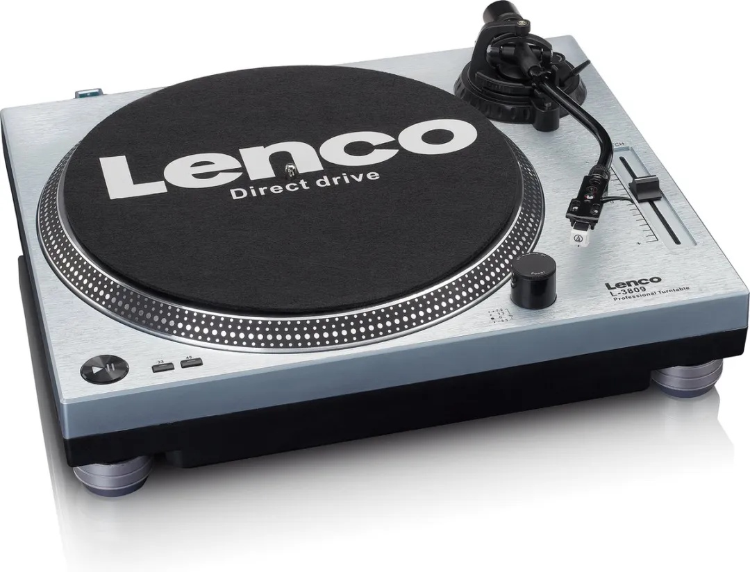 Lenco L-3809ME Platenspeler - Metallic Blauw