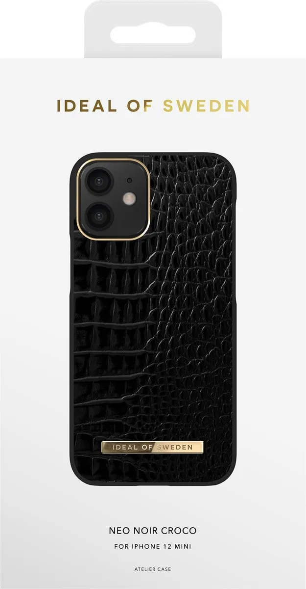iDeal of Sweden iPhone 12 Mini Backcover - Nightfall Croco - afbeelding 6 van 6