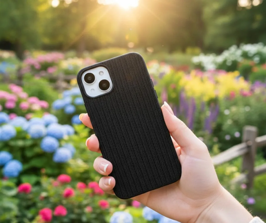 NUVEX iPhone 14 Hoesje Set Grijs/Zwart - Transparant & Gewatteerd