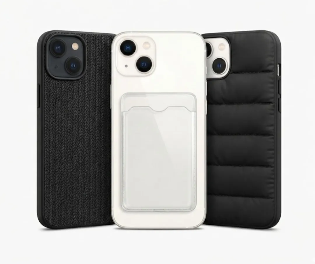 NUVEX iPhone 14 Hoesje Set Grijs/Zwart