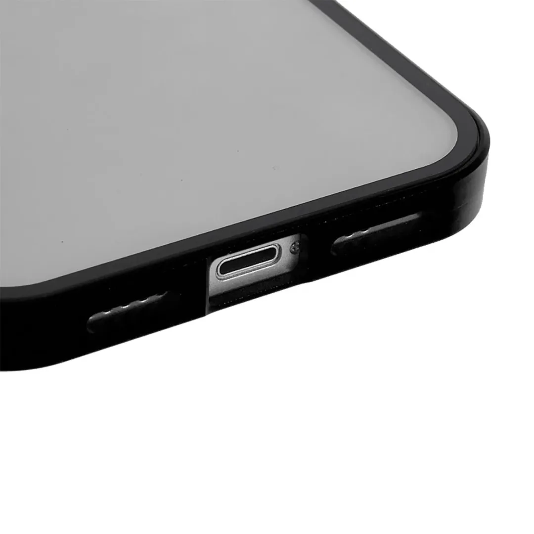 Just in Case Magnetic Glashoes iPhone 14 - Zwart/Transparant