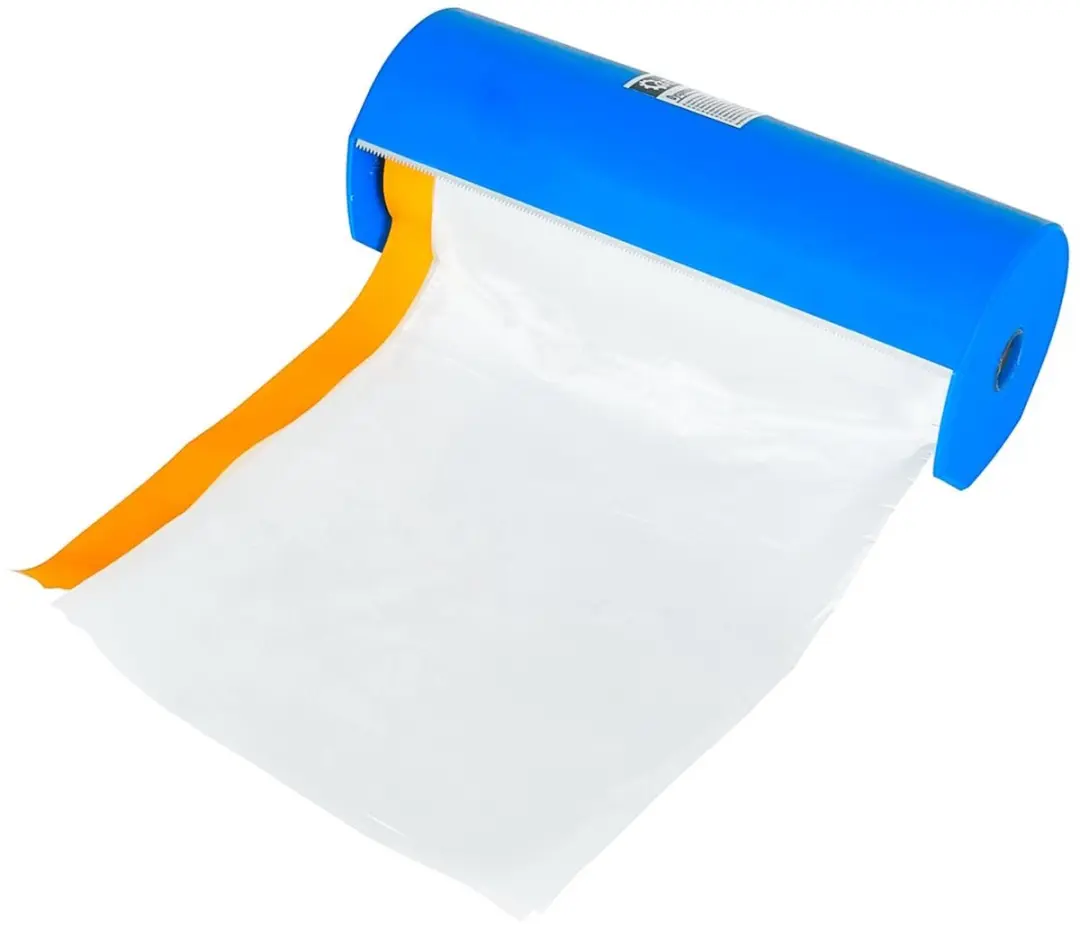 GEKO Dispenser voor schilderfolie 20 cm, veilig snijden zonder schaar of mes, é