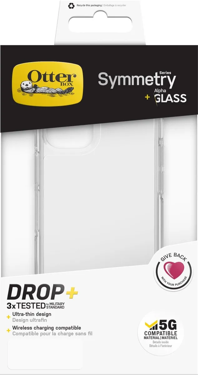 OtterBox Symmetry Clear Case 78-80064 - iPhone 12 Mini - Transparant