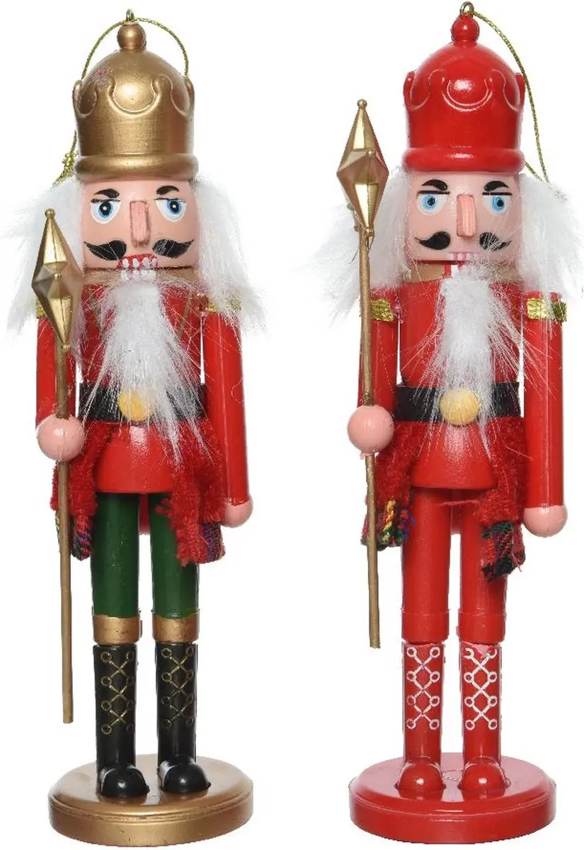 Kerst  Notenkraker Plastic Classic Design 2Ass    L 6.00
