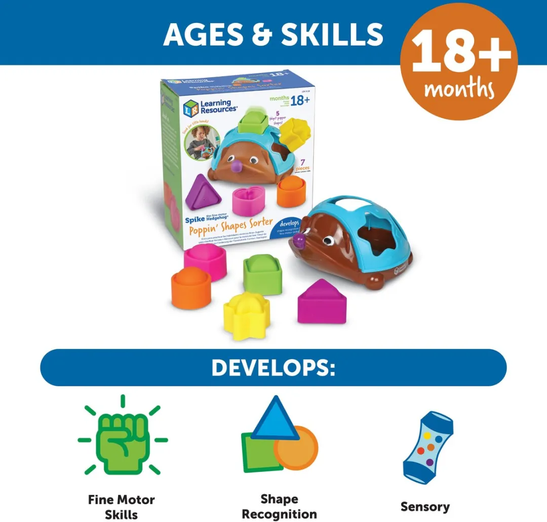 Learning Resources Spike The Fine Motor Hedgehog - Multicolor