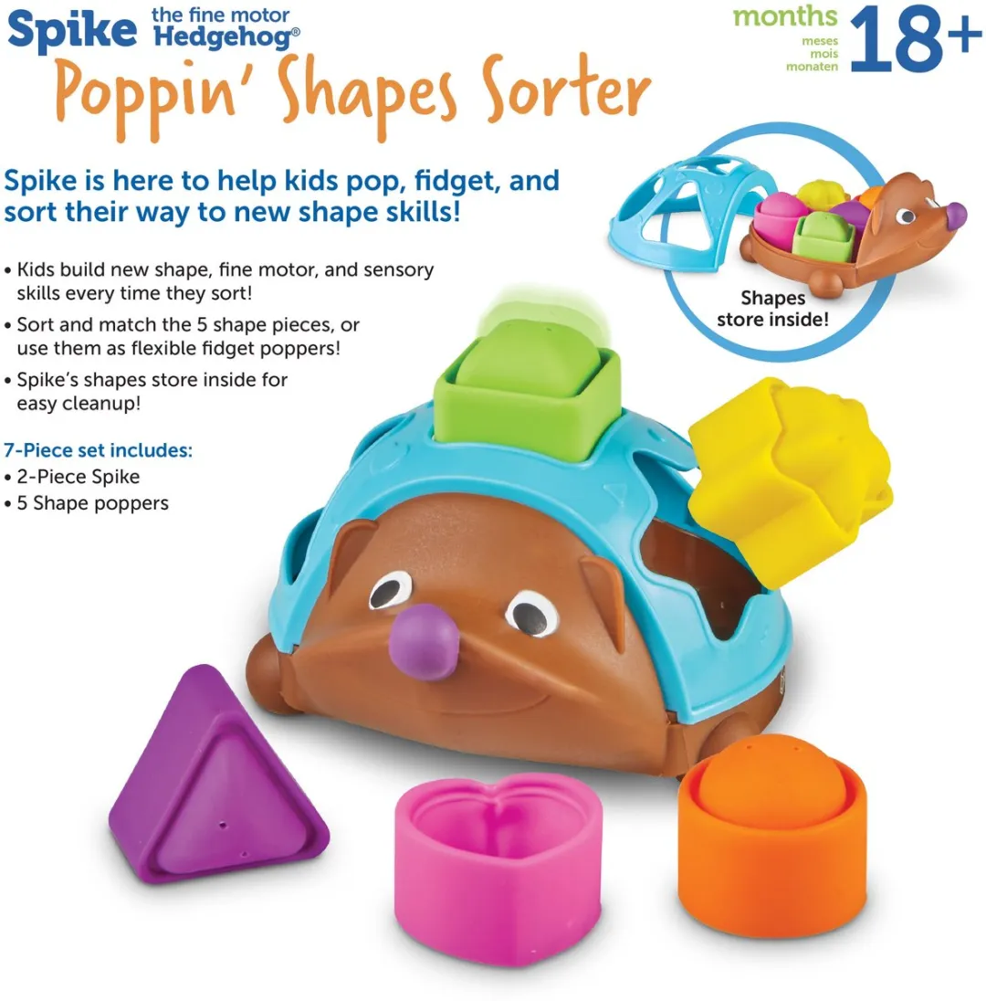 Learning Resources Spike The Fine Motor Hedgehog - Multicolor