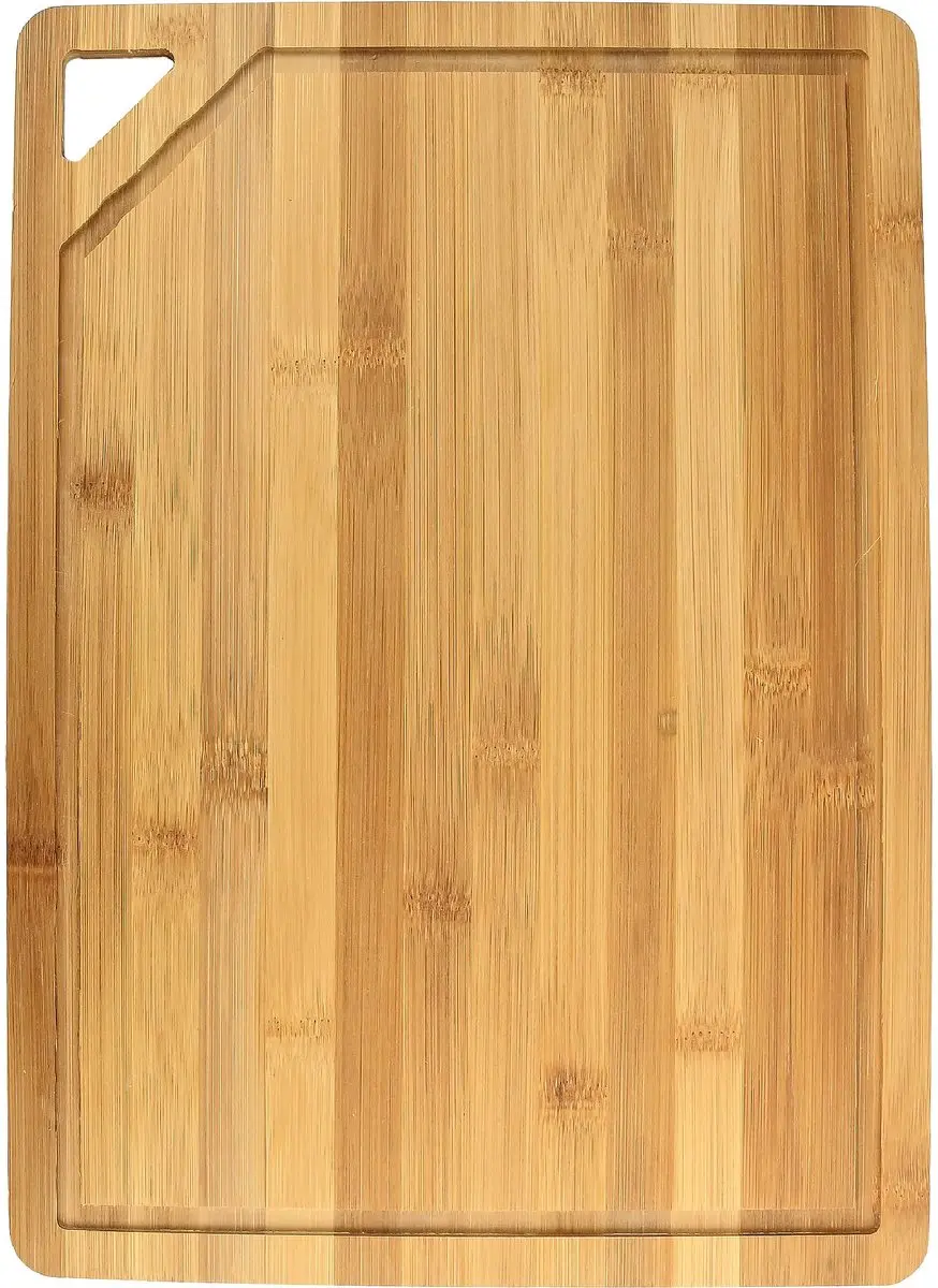 Benson Snijplank bamboe 28 x 39 cm met handgreep, sapgoot en 8 mm dikte