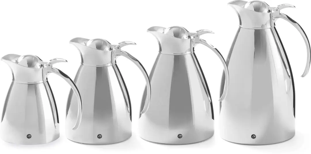 HENDI Thermoskan 1,5L RVS - Zilver - afbeelding 5 van 6