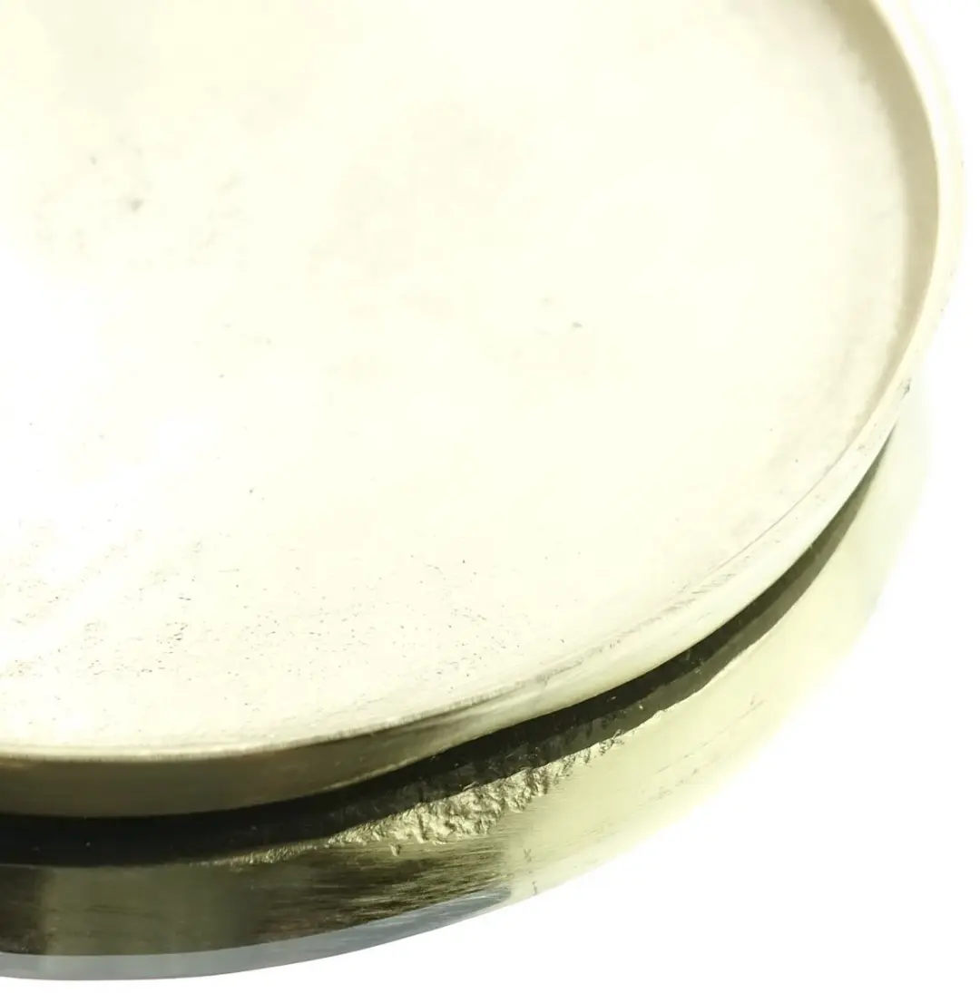 Kaemingk Decoratief Bord Aluminium Ø30,5cm - Goud - afbeelding 2 van 3