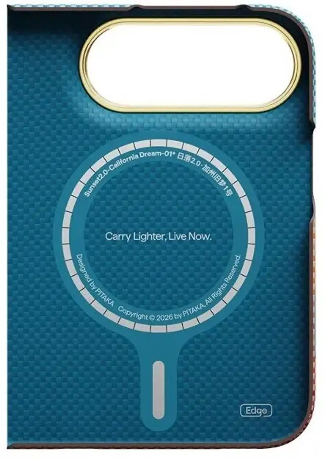 Pitaka Edge Case Hoesje iPhone Duo - California Dream - afbeelding 2 van 3