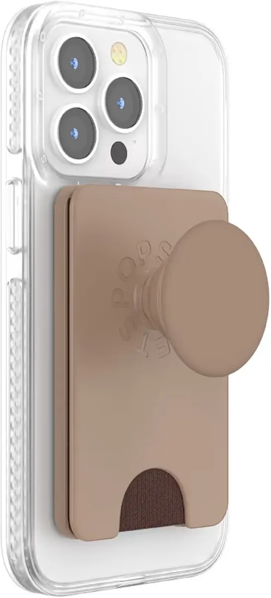 PopSockets PopWallet MagSafe Houder - Latte - afbeelding 2 van 6