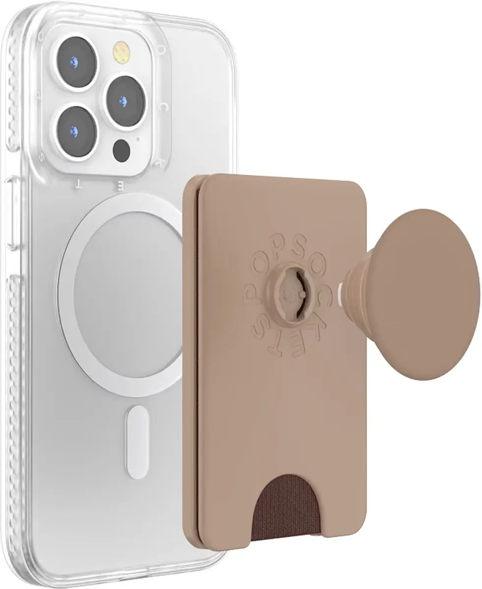 PopSockets PopWallet MagSafe Houder - Latte - afbeelding 6 van 6