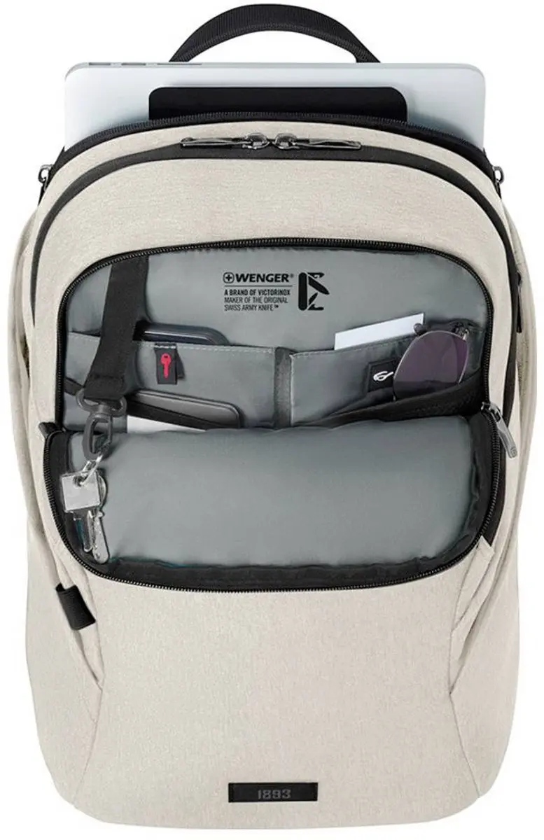 Wenger MX Light Laptoprugzak Geschikt voor max. (laptop): 40,6 cm (16) Zand - afbeelding 5 van 6