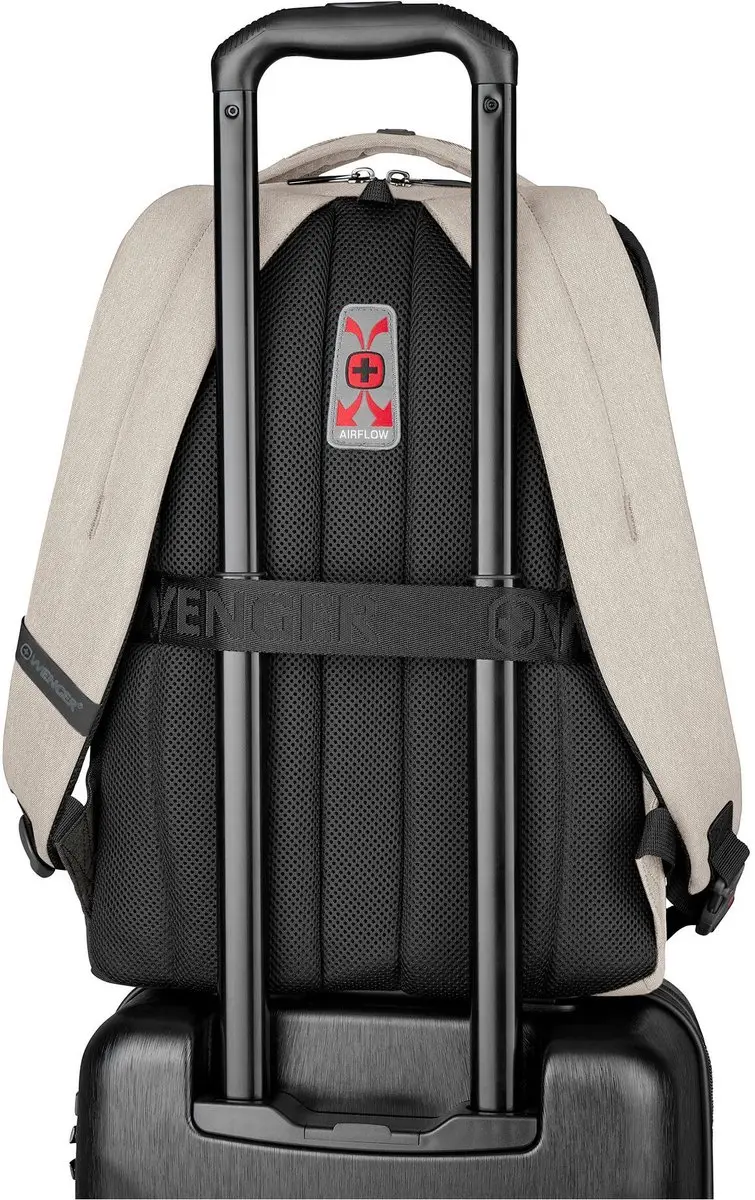 Wenger MX Professional Laptoprugzak Geschikt voor max. (laptop): 40,6 cm (16) Zand - afbeelding 2 van 6