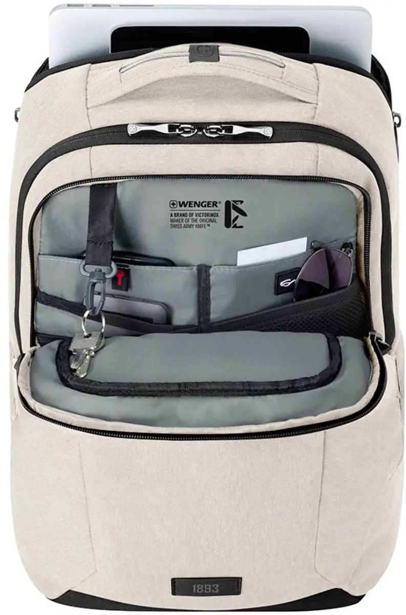 Wenger MX Professional Laptoprugzak Geschikt voor max. (laptop): 40,6 cm (16) Zand - afbeelding 5 van 6