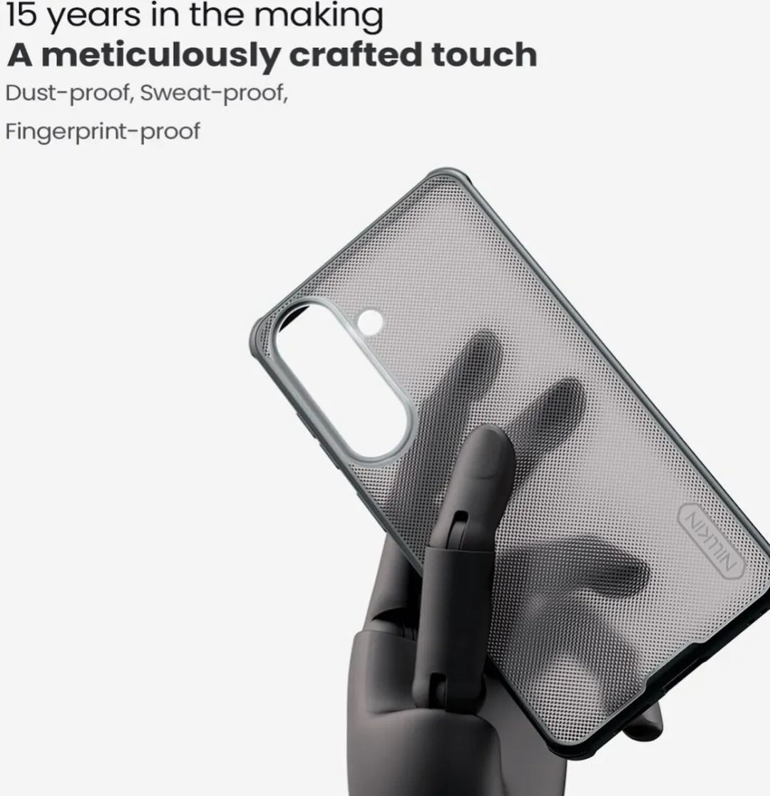 Nillkin Super Frosted Shield Hoesje Samsung Galaxy A37 - Transparant Zwart