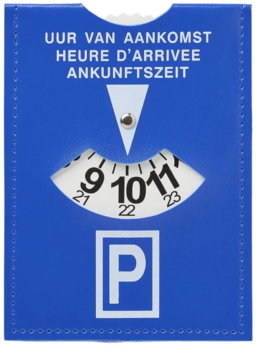 ProPlus Compacte Duitse parkeerschijf in polybag met duidelijke aankomsttijdweer