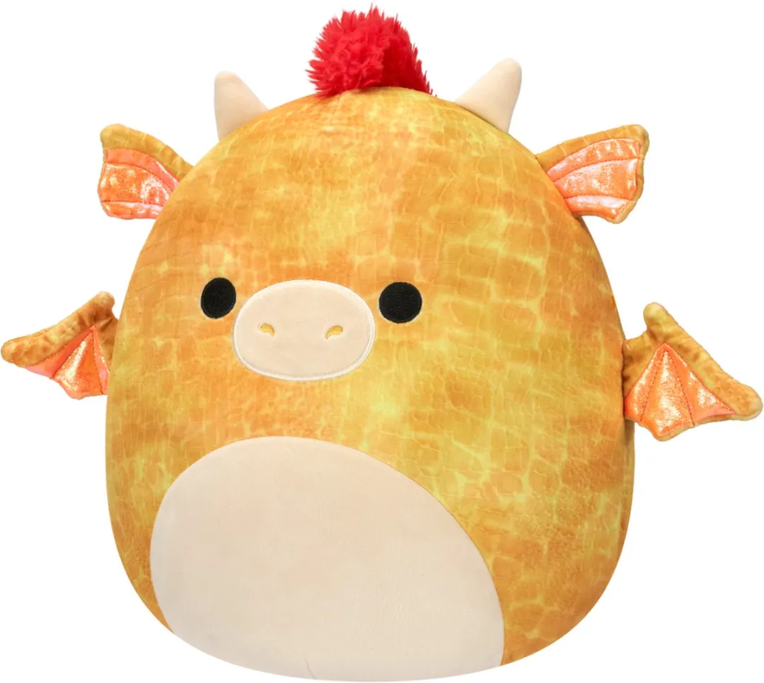 Squishmallows Geel Textured Dragon 40cm Pluche