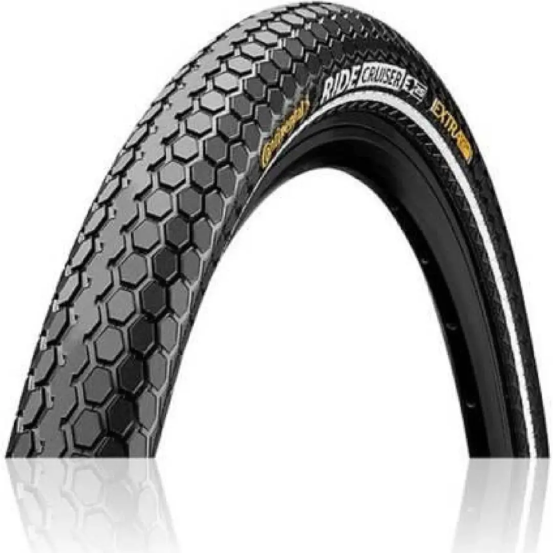 Continental Ride Cruiser buitenband, Zwart met reflectie, 28x2.00, ETRTO 50-622