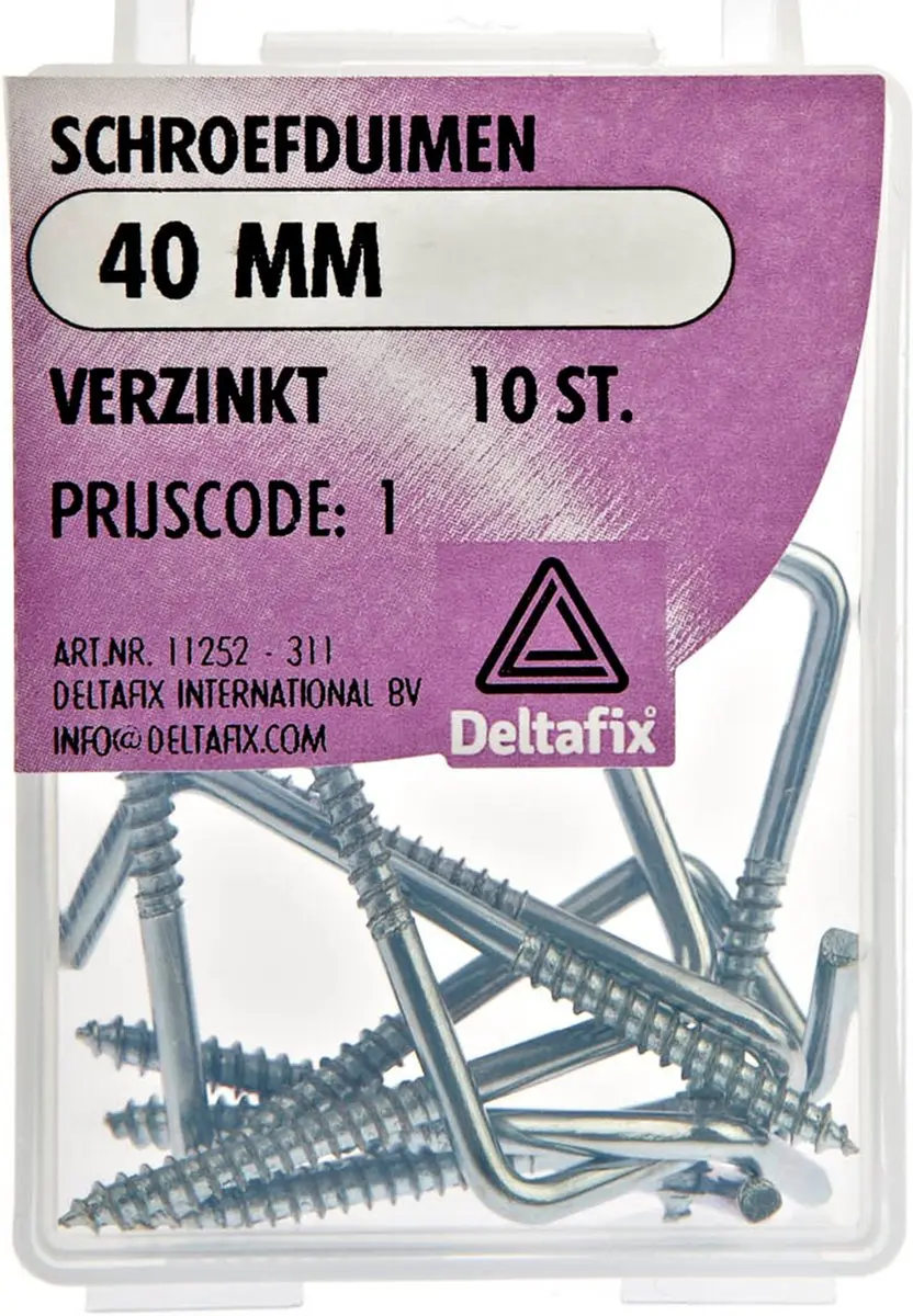 Deltafix Schroefduim 40mm - 10x verzinkt - afbeelding 2 van 3
