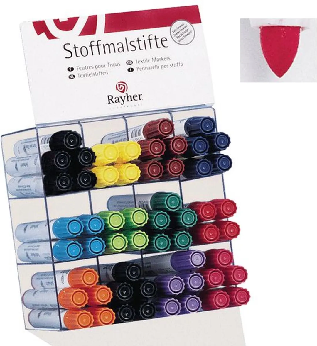 Rayher Textielstift Dikke Punt Rood 2-4mm