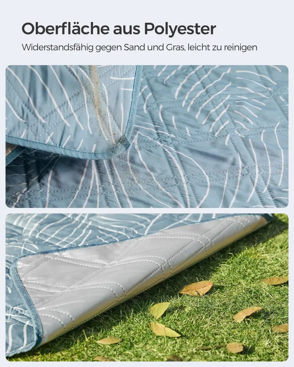Songmics Picknickkleed 300 x 200 cm - Lichtblauw - afbeelding 5 van 6