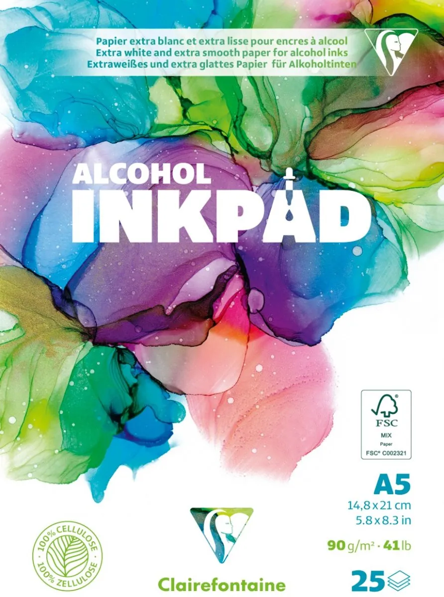 Clairefontaine Alcohol Inkpad Wit A5