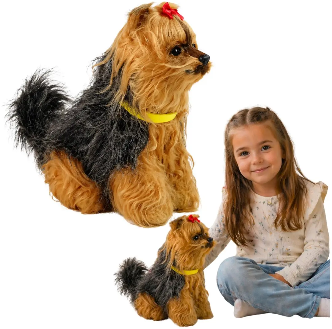 Lean Toys Interactieve Pluche Yorkshire Terriër 19cm