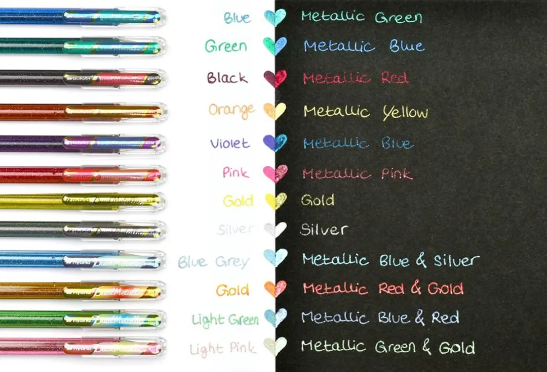 Pentel Hybrid Gelpen Set 4 Stuks