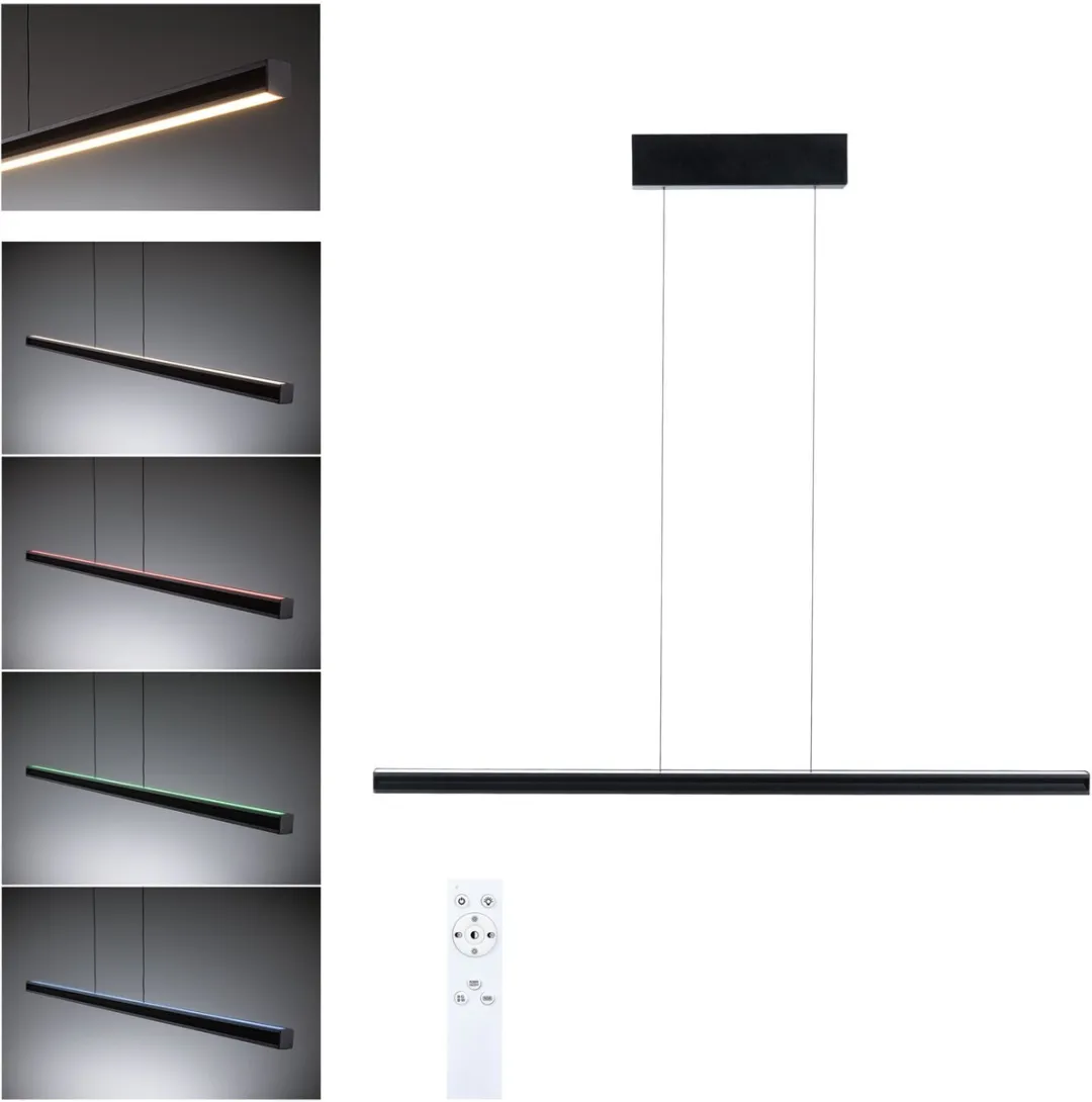 Paulmann Lesko LED Hanglamp RGBW+ 1400lm - Zwart mat
