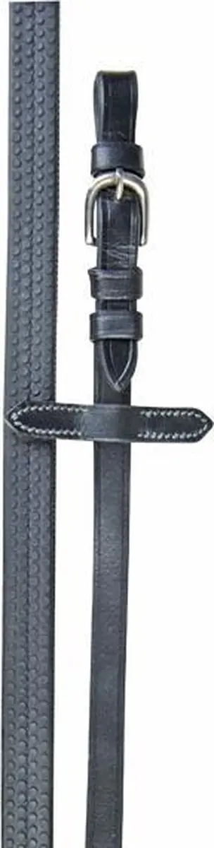 HKM Teugels met Rubber Zwart Cob