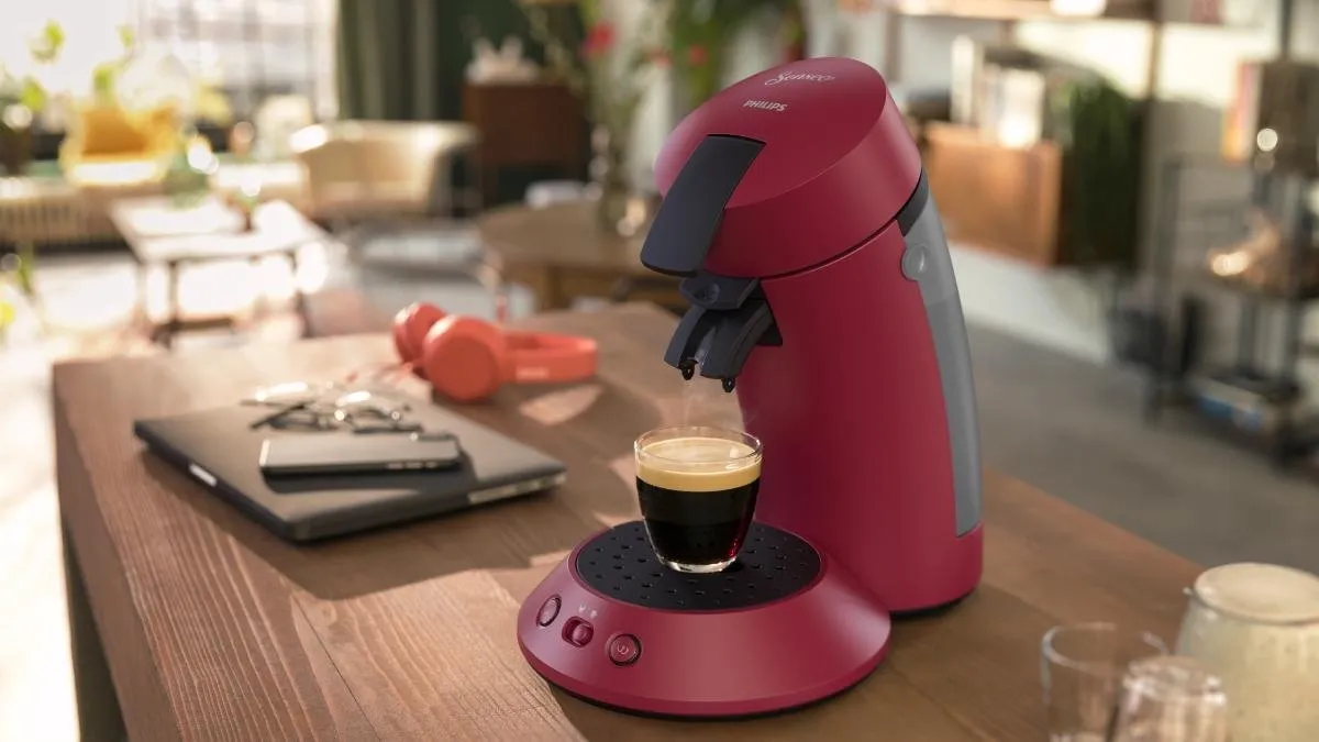 Philips Senseo Original Plus CSA210/90 Koffiepadmachine - 2 Kopjes - Dieprood