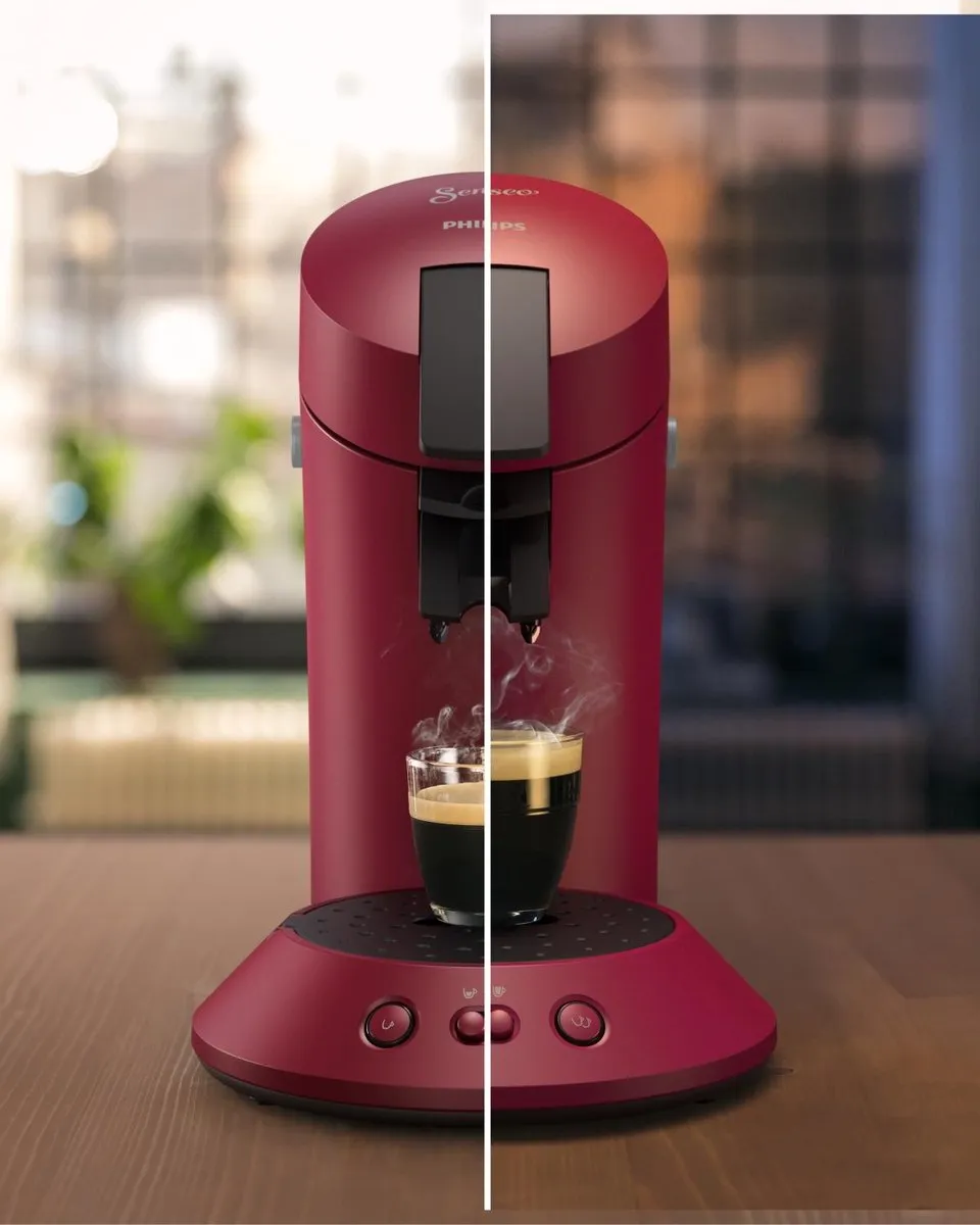 Philips Senseo Original Plus CSA210/90 Koffiepadmachine - 2 Kopjes - Dieprood