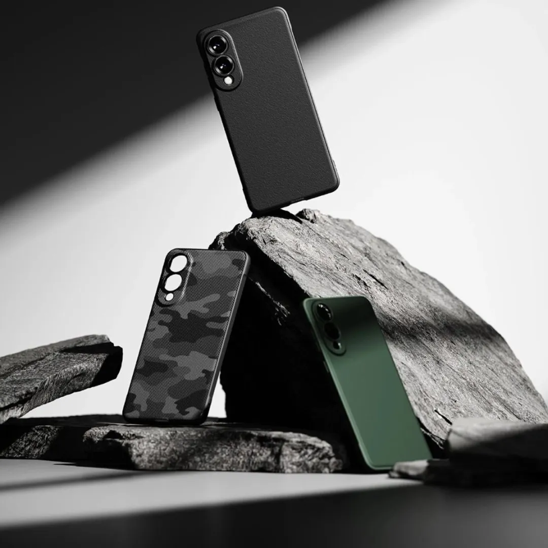 Ringke Onyx Hoesje Samsung Galaxy S25 Edge - 1 Pasje - Zwart - afbeelding 2 van 6