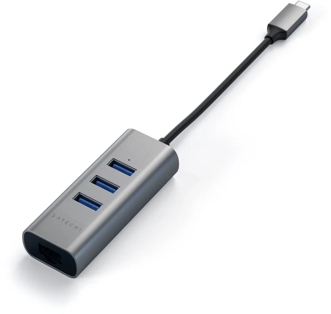 Satechi TYPE-C ST-TC2N1USB31AM USB-C Hub - 3 Poorten Grijs - afbeelding 6 van 6