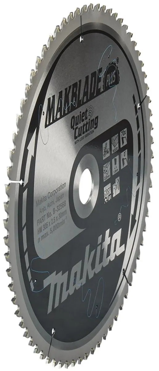 Makita Makblade-Plus Afkortzaagblad 305mm 70T - Hout - afbeelding 6 van 6