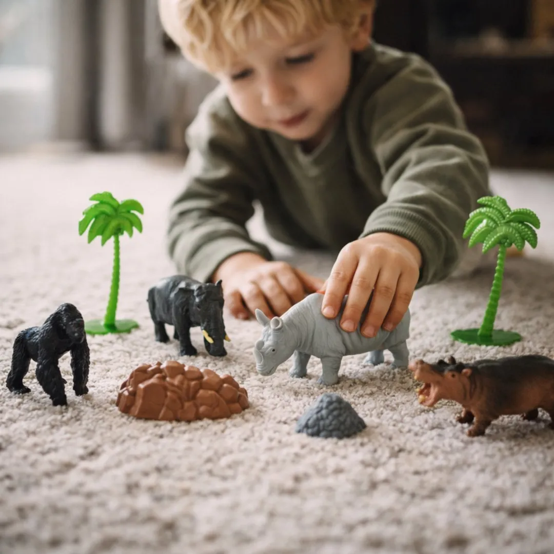 Eddy Toys Wilde Dieren Speelset 9 Stuks