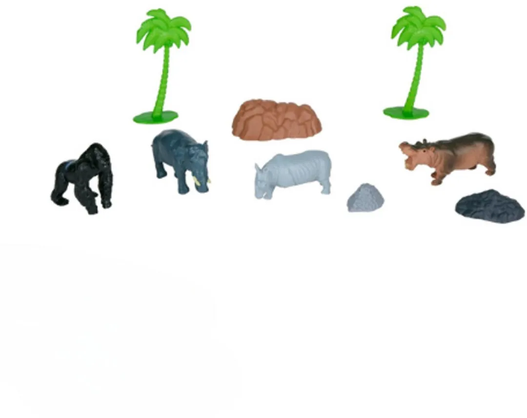 Eddy Toys Wilde Dieren Speelset 9 Stuks - Safari Thema
