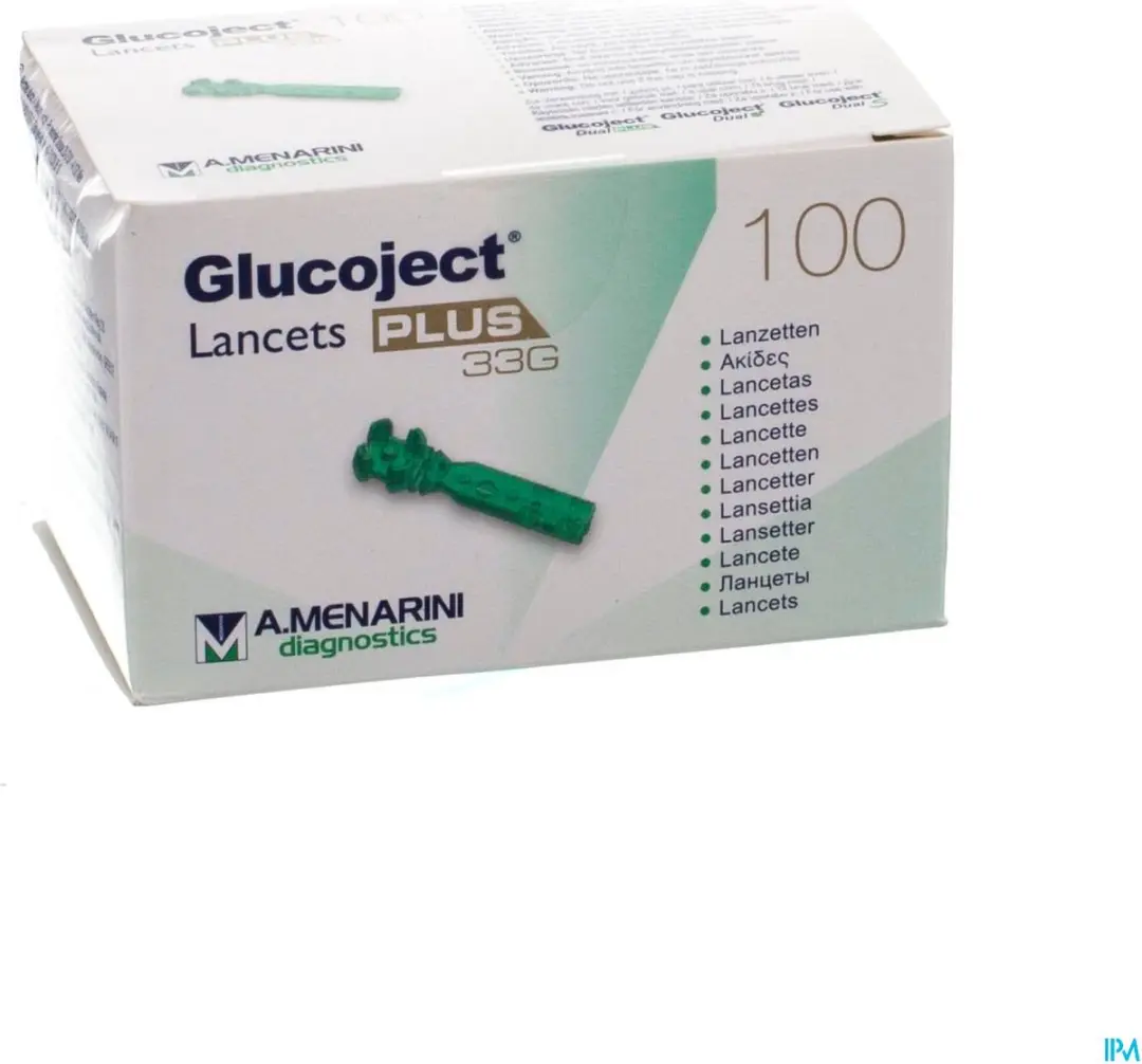A Menarini Glucoject Lancetten Plus 100 stuks