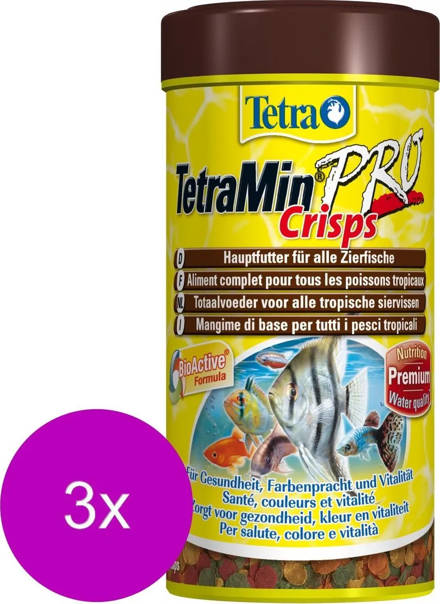 Tetra Tetramin Crisps Vissenvoer - 3x250ml
