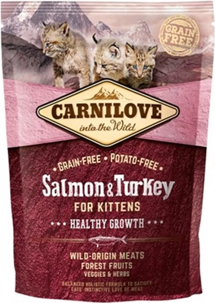 Carnilove Salmon & Turkey Kittenvoer - 1 Stuk