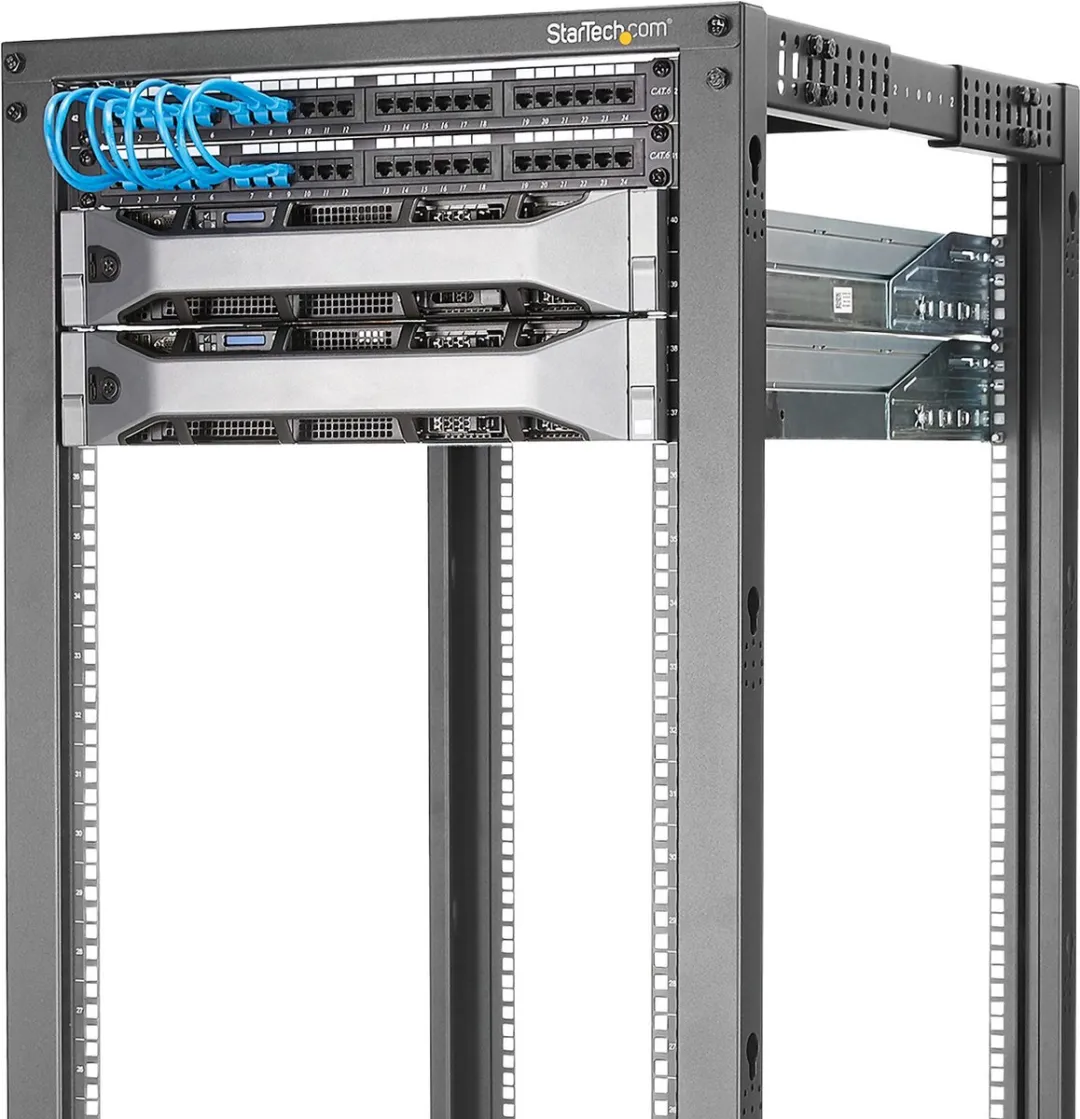 Startech Wandrek Rack 4POSTRACK42 - Zwart