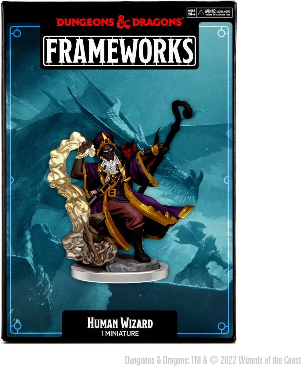 Wizkids D&D Frameworks Human Wizard Male