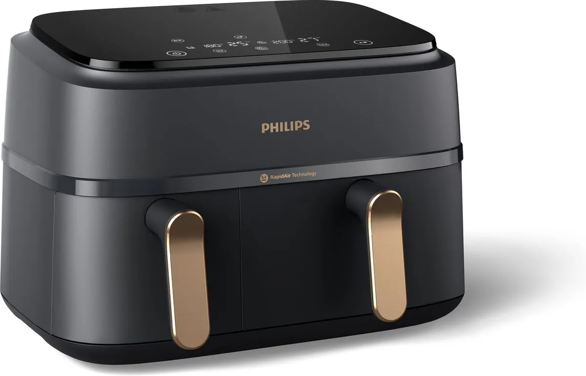 Philips 3000 Serie NA352/04 Airfryer 9L - Zwart/Koper