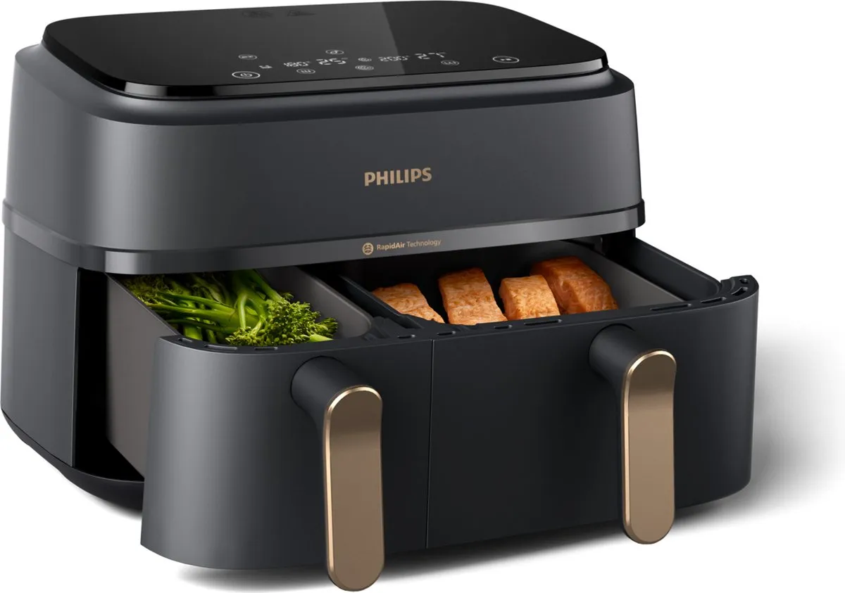Philips 3000 Serie NA352/04 Airfryer 9L - Zwart/Koper - afbeelding 6 van 6