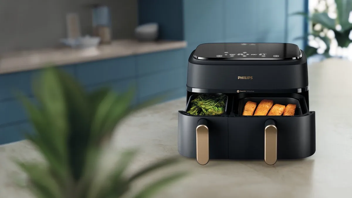 Philips 3000 Serie NA352/04 Airfryer 9L - Zwart/Koper
