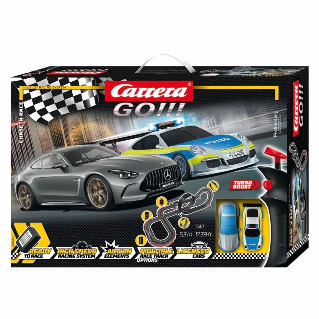 Carrera Go!!! CAR20062577 Racebaan - Mercedes AMG GT vs Porsche 911 Polizei