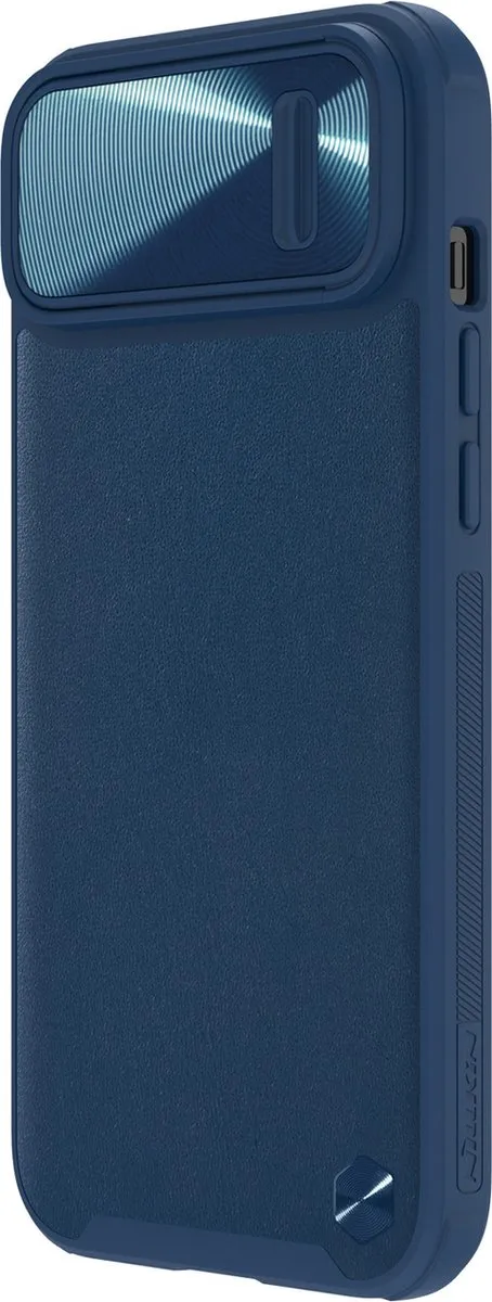 Nillkin CamShield Leather S Hoesje iPhone 14 Plus - Blauw - afbeelding 4 van 6