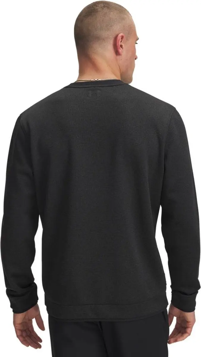 Under Armour Heren Fleece Sweatshirt met Ronde Hals - Zwart - afbeelding 3 van 4
