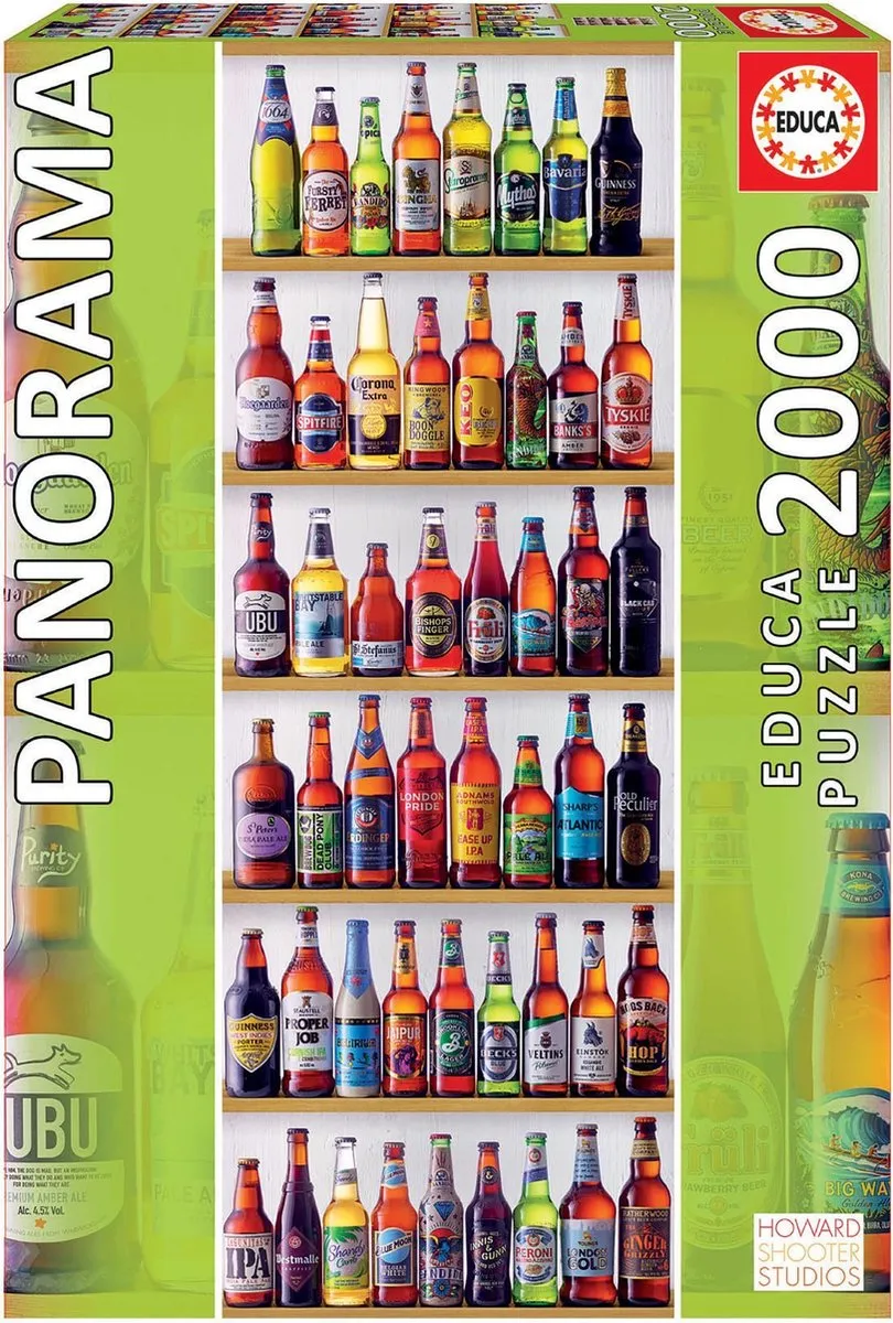 Educa Panorama Bier uit de Hele Wereld Legpuzzel 2000 Stuks